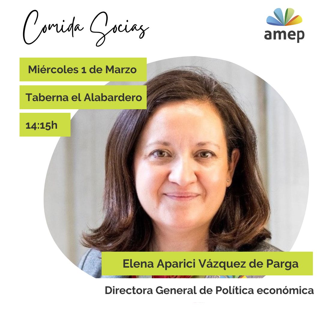 Encuento de Amep con Elena Aparici Vazquez de Parga