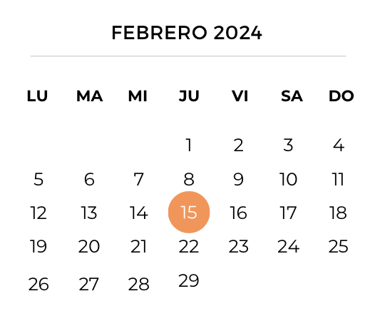 Calendario Amep Febrero Formación, Talleres, Conferencias para emprendedoras.